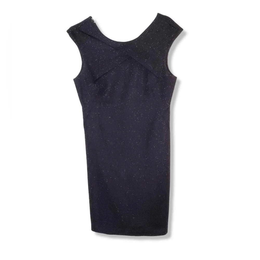 Helmut Lang Wool Blend Speckled Sheath Dress